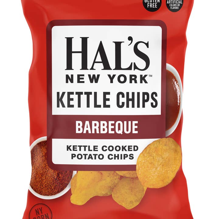 Hal's New York - Wholesale Chips - Hal's New York Potato Chips 8oz BBQ (X-GROTE ZAK)