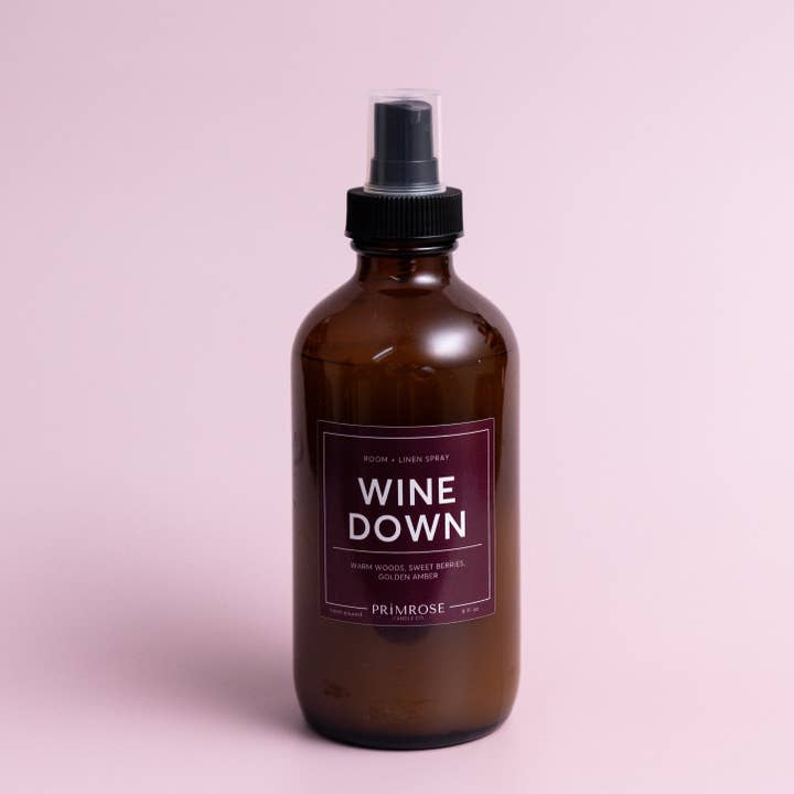 WINE DOWN ROOM SPRAY voor wholesale door Primrose Candle Company