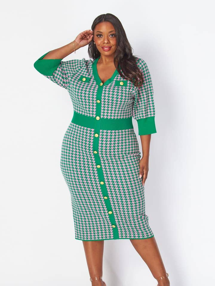 Green Plus Dress for wholesale on Faire