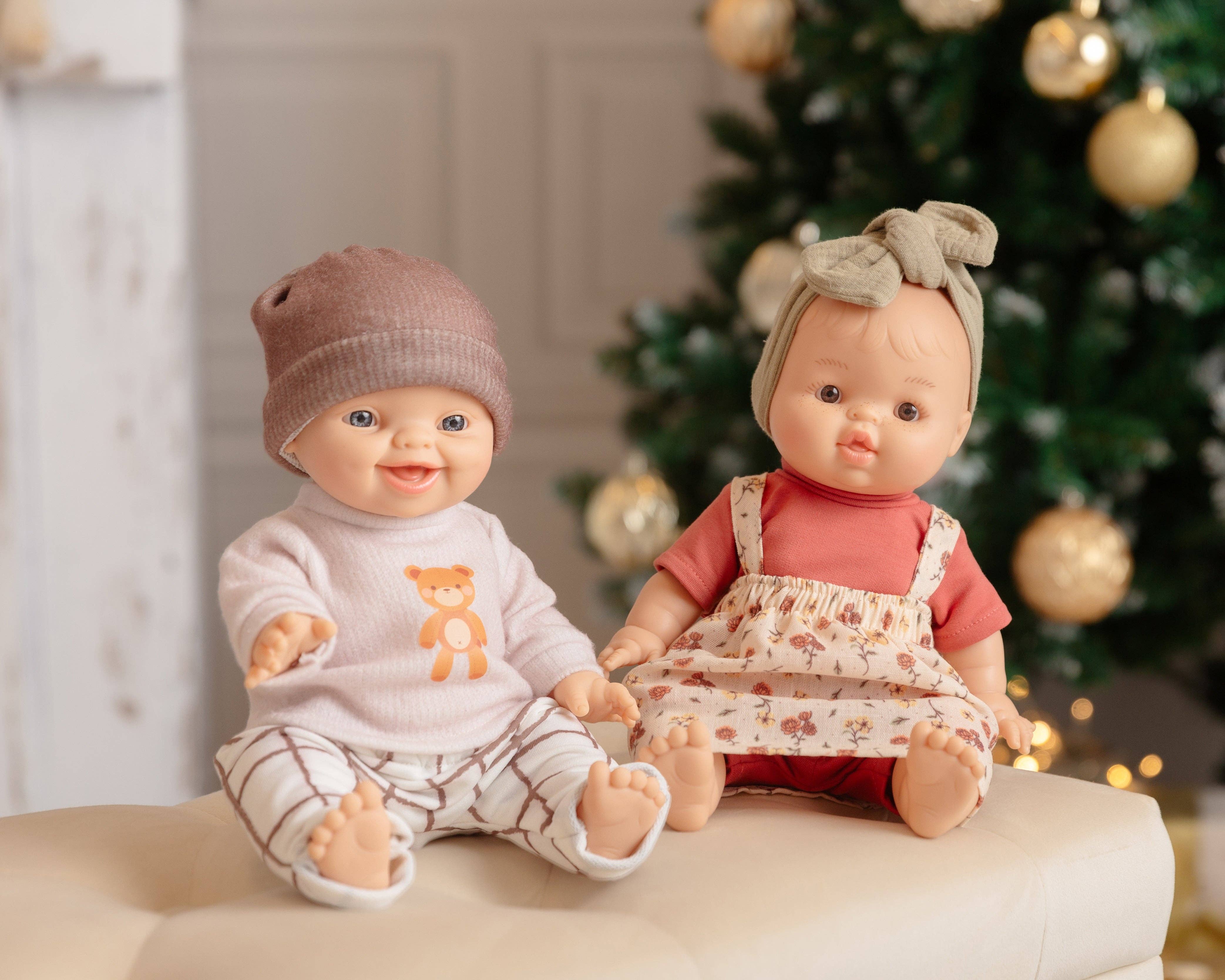 Shine on me Distribution - Wholesale Doll - Kids - Baby Gordis - Frederica floral dress-overalls - Paola Reina3