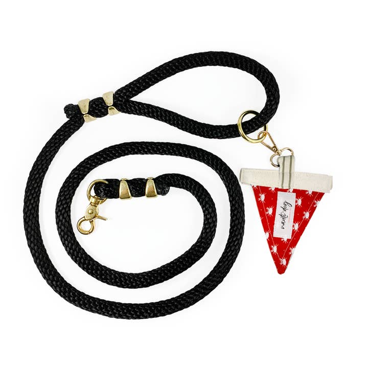 Correa para perro Crabby Red Maryland Crab de primera calidad con forma de cuerda marina para venta al por mayor de Nauti-dog Handmade