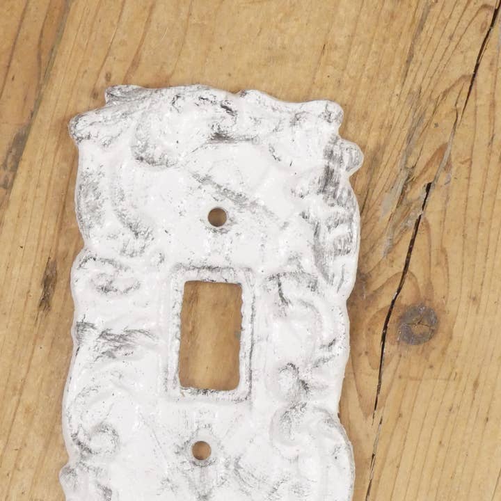 CAST IRON DISTRESSED WHITE LIGHT SWITCH PLATE COVER and other Purchase Wholesale switch plate. Free Returns & Net 60 Terms on Faire trending on Faire.