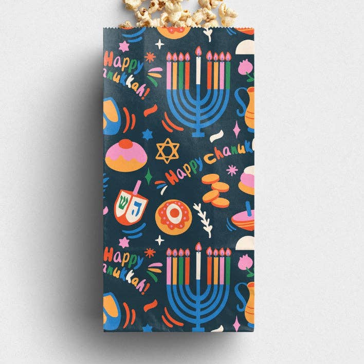 Rainbow Chanukah Printed Paper Bag for wholesale by Altoonastore
