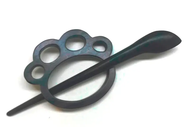 Anne B. Accessories – wholesale Brooch – Wood Scarf Pin with Stick, Scarf Buckle Shawl Buckle Knitted10