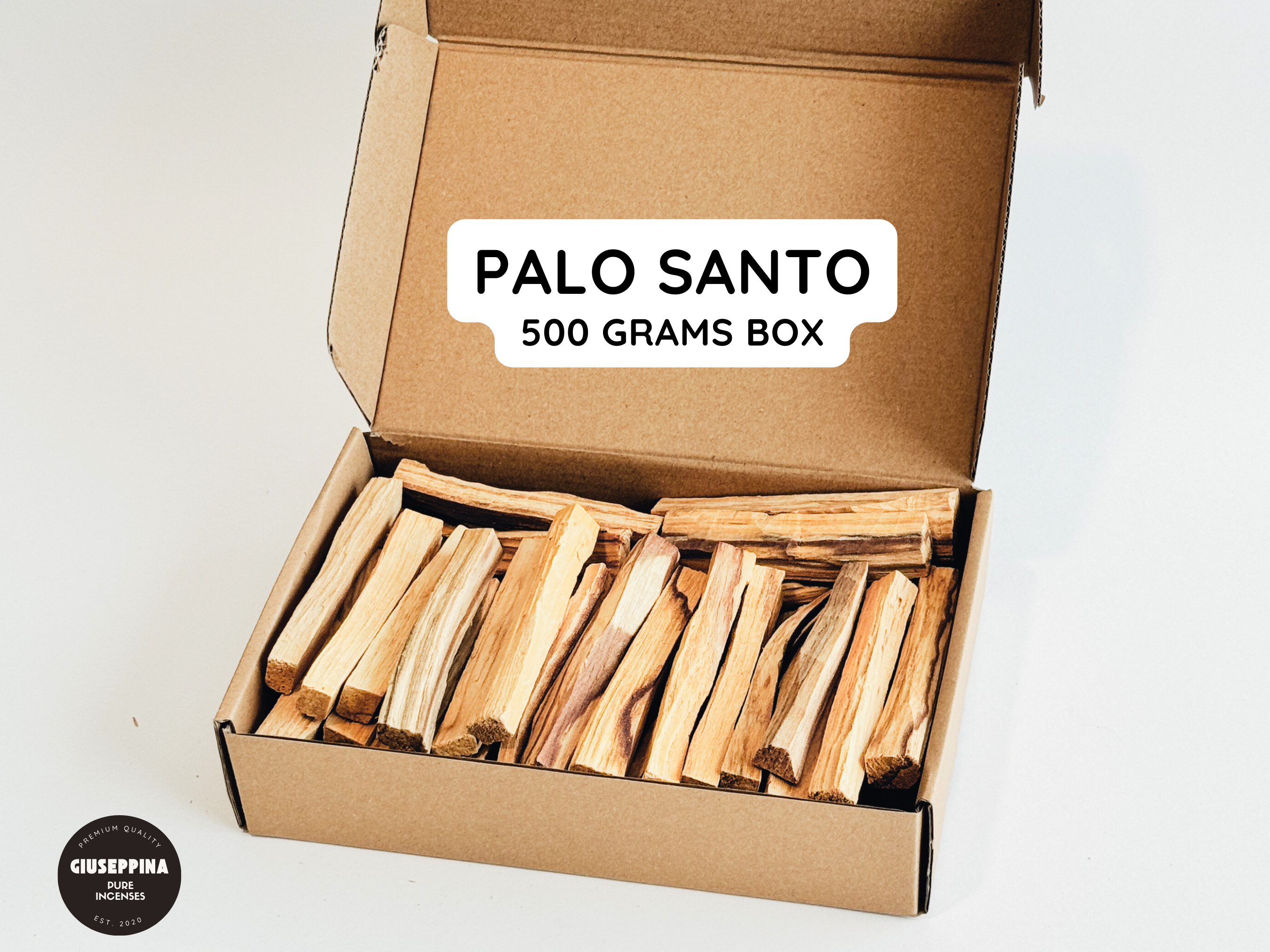 Giuseppina Shop - Wholesale Incense - THE PALO SANTO BOX - 500g Sticks Ethically Sourced from Peru3