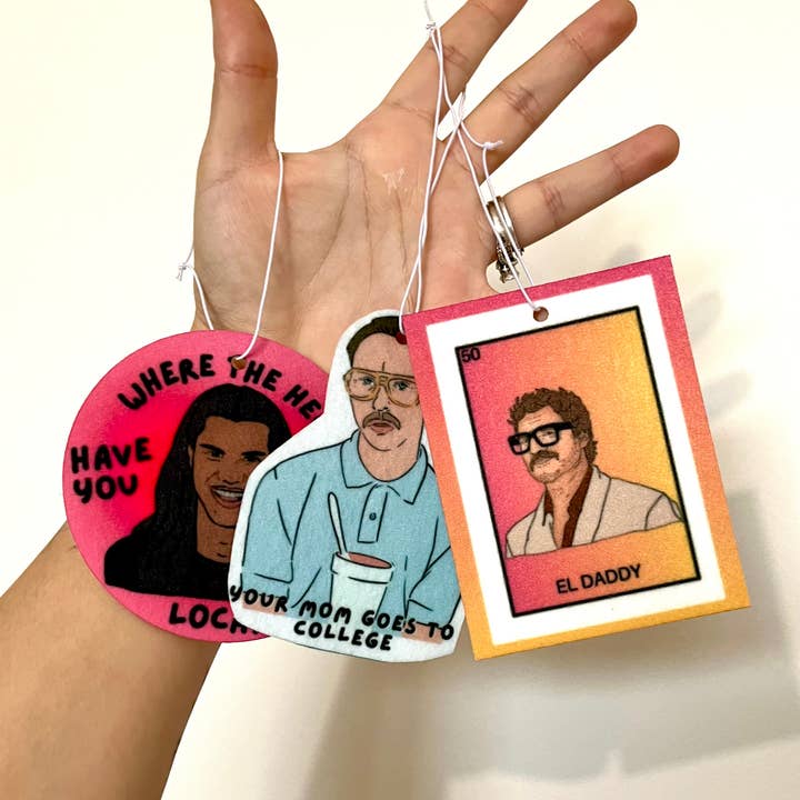Gaec Studio – wholesale Air freshener – El daddy Lotería Pedro Pascal Pop Culture air refresher