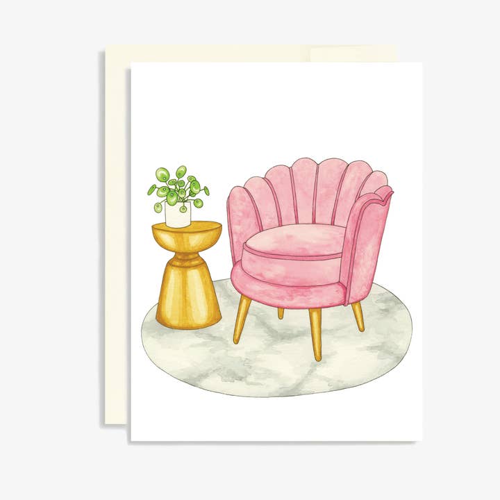 Tarjeta de silla Blush Seashell para venta al por mayor de Keepsake Studio