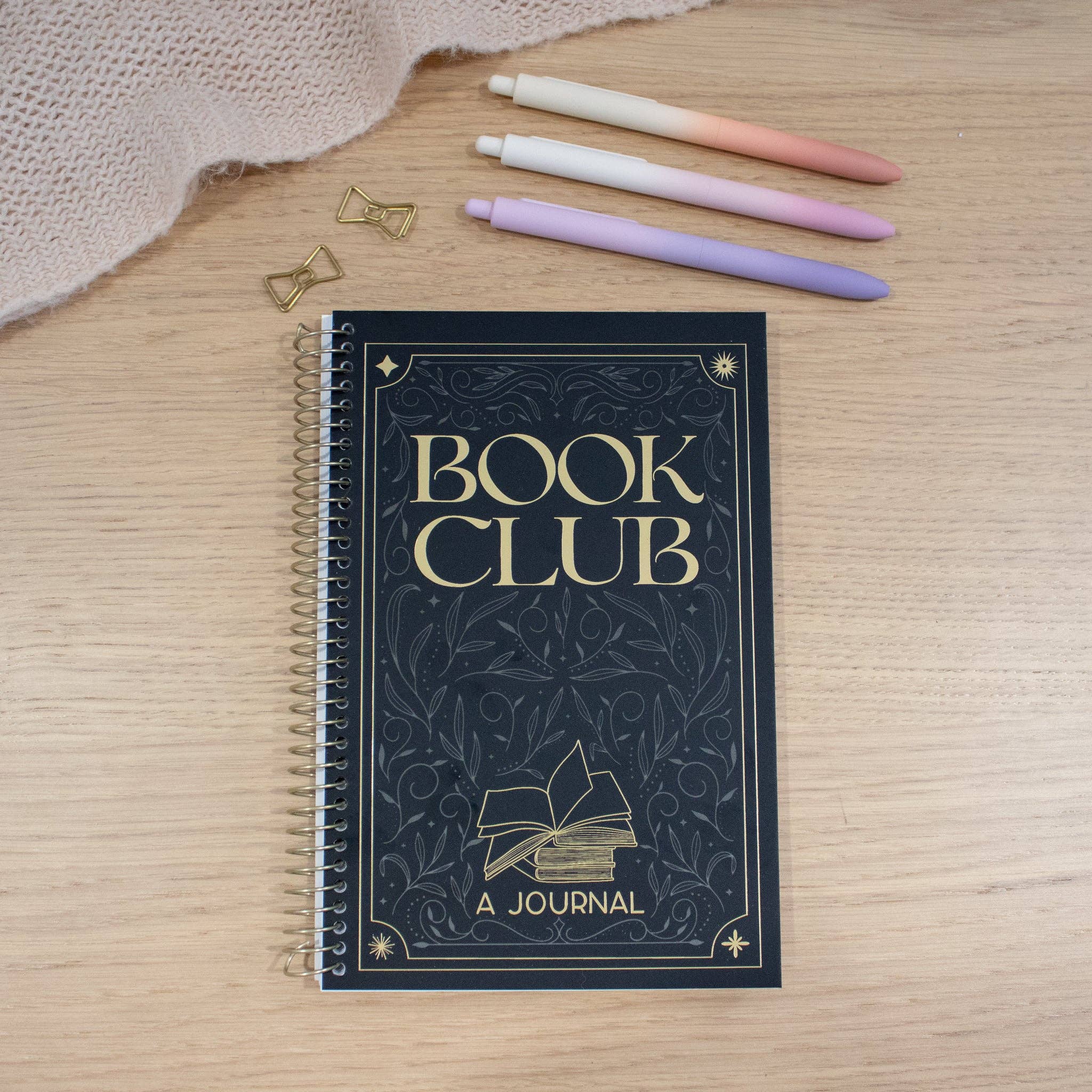 Little Inklings LTD – Großhandel Tagebuch – Buchclub-Journal - Schwarz und Gold0