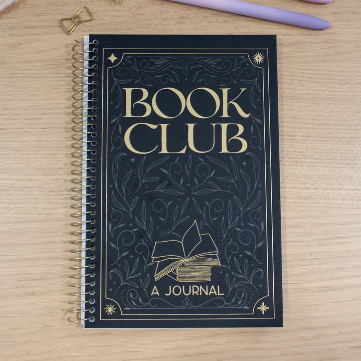 Little Inklings LTD – wholesale Journal/diary – Book Club Journal - Black and Gold0