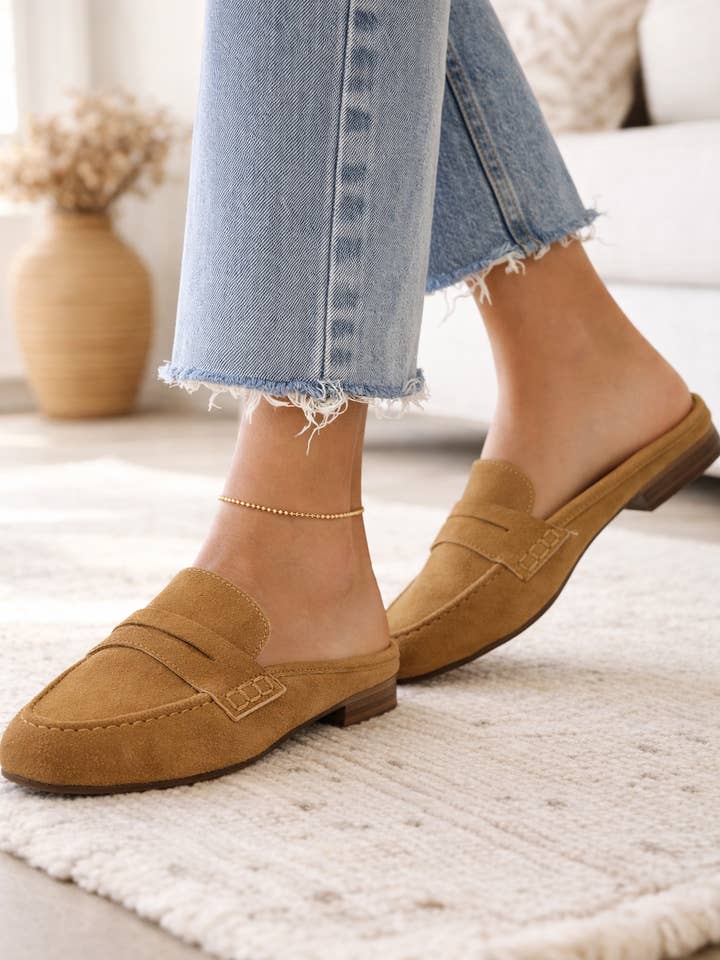 Backless Penny Loafer Mule for wholesale by Miami Shop