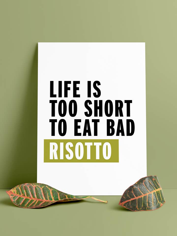 A4 Print Life Is Too Short for wholesale by ErnestoShop