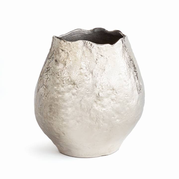Harlin Short Vase, Silver for wholesale by Napa Home & Garden