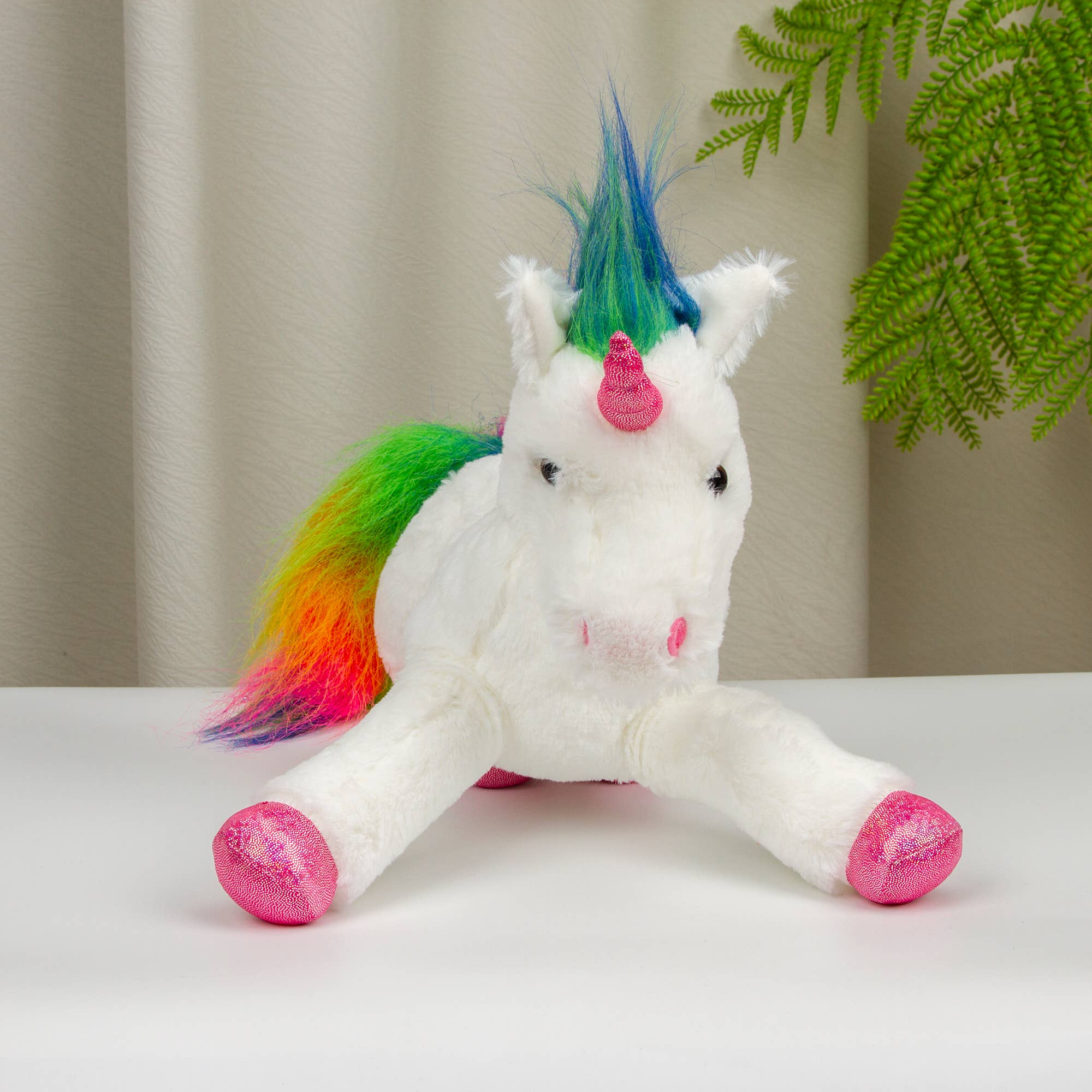Plushland - Wholesale Stuffed/Plush Toy - Kids & Baby - 14″ Resting Unicorn Stuffed Animal | Pink Unicorn Plush Toy3
