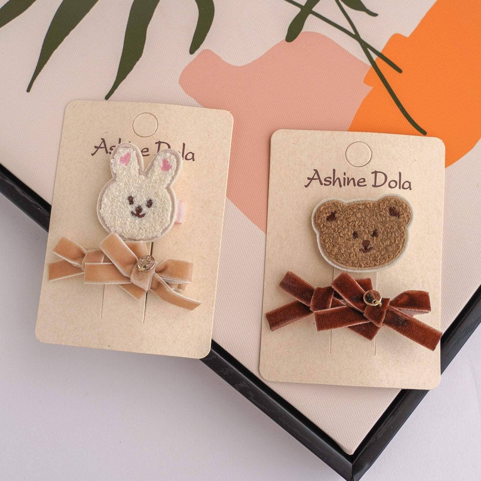 KiddieKickz - Vente Pince à cheveux – enfant - Pince à cheveux en peluche pour enfants3