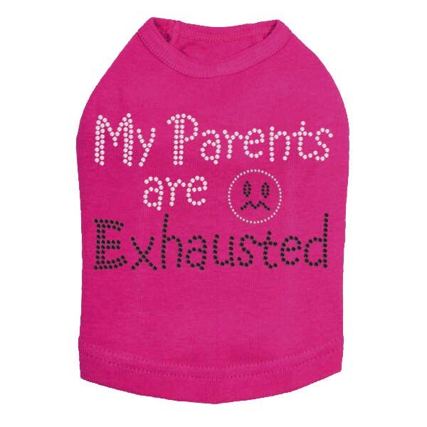 Dog in the Closet – camisa - Cão por atacado – Meus pais estão exaustos - Dog Tank2