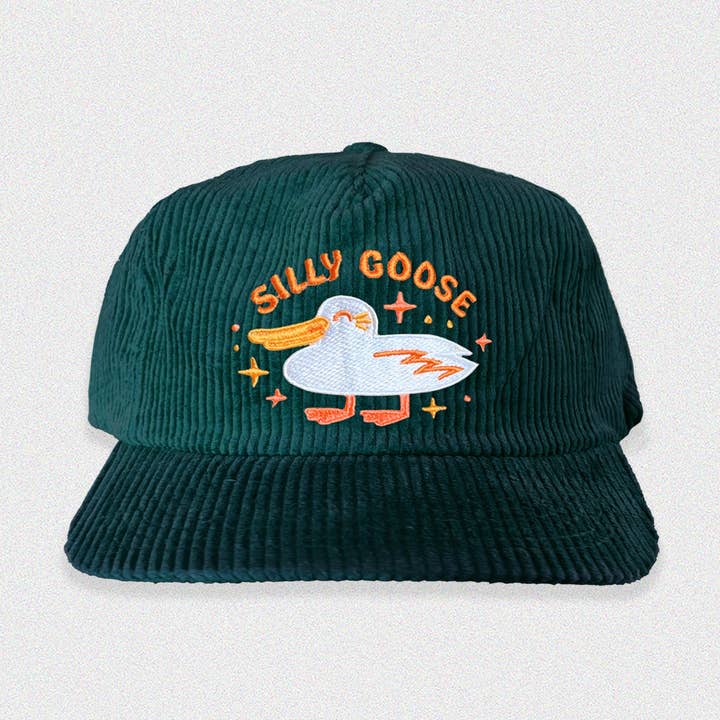 Silly Goose 5-Panel Corduroy Hat for wholesale by The Space Bureau