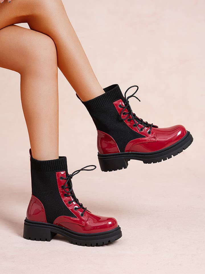 Bottes mi-hautes à talon bloc – Élégance et confort au quoti pour la vente par LADY GLORY