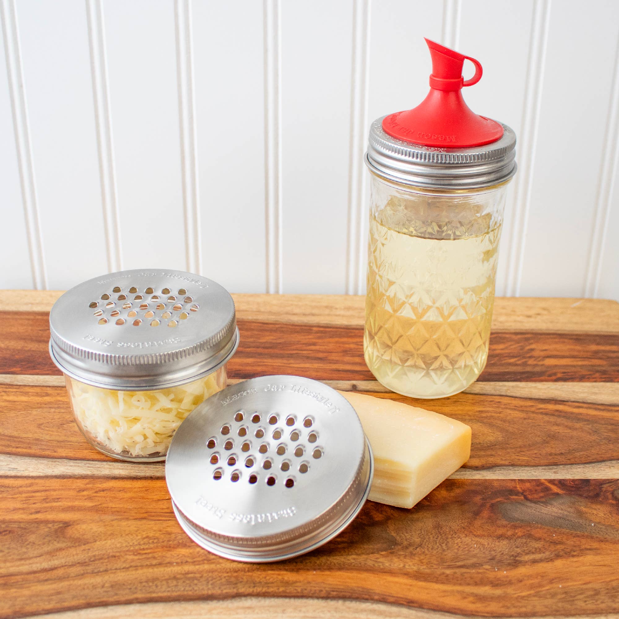 Mason Jar Lifestyle - Wholesale Kitchen Tool/Gadget - Grater / Shredder Lid for Mason Jars11
