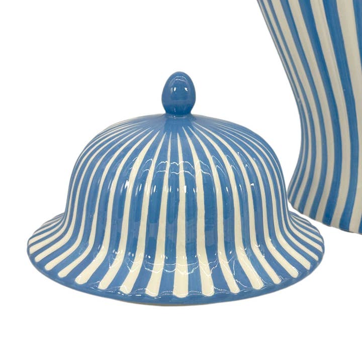 Galt International Company - Vente Vases - Vase en céramique rayé Candy Cane 18"27