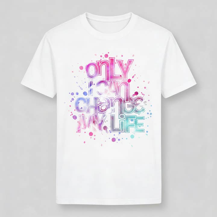 Dam-T-shirt med tryck "change" för wholesale av Vinto Exclusive