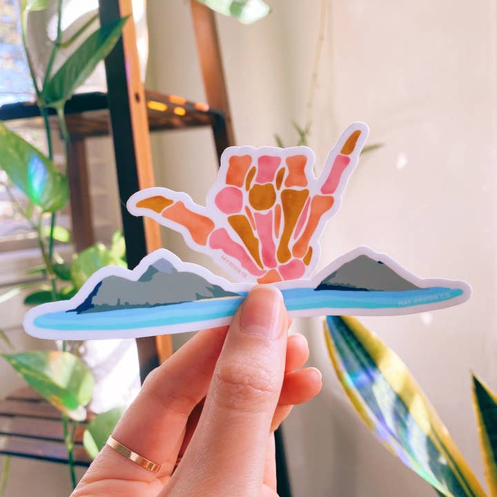 Hay Design Co. – Großhandel Aufkleber – Tropischer Inselaufkleber | Lanikai Mokes | Oahu