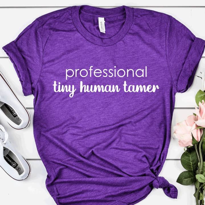 Chemise professionnelle Tiny Human Tamer pour la vente par Nanny Years