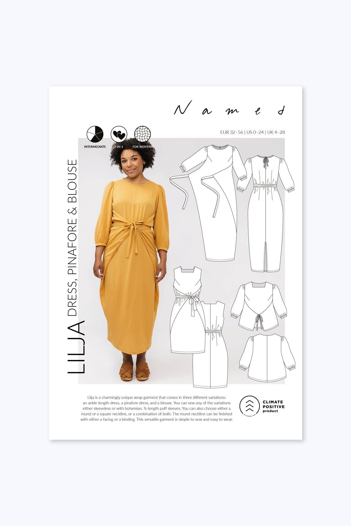 Named Clothing Finland Oy - Wholesale Craft Sewing Kit - Lilja dress, pinafore & blouse16