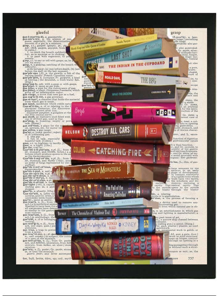 BOOK TOWER, ARTE DE PARED ENLAZADO, 3 PIEZAS para venta al por mayor de ARTNWORDZ LLC