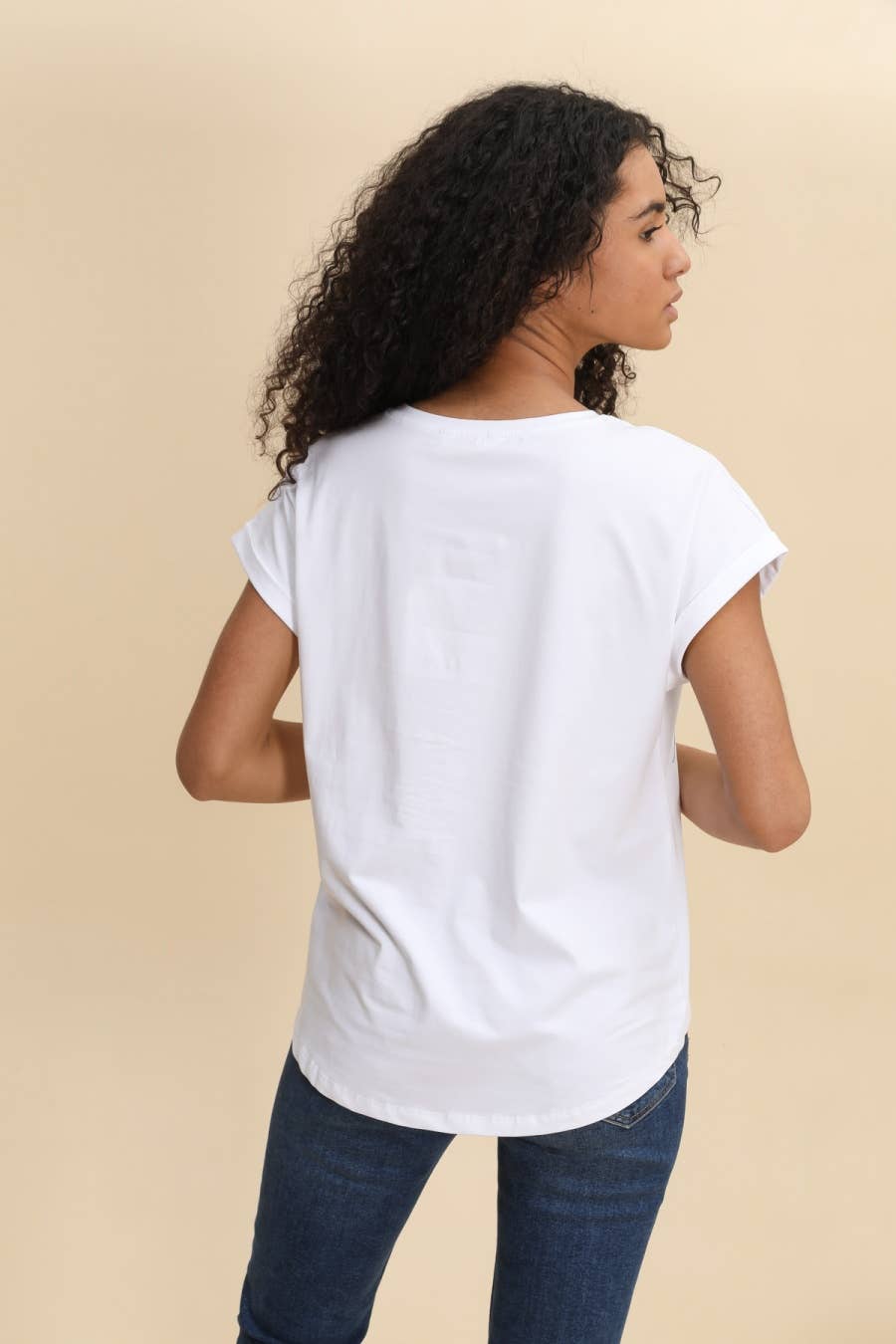 Attrait Paris - Wholesale Screen Printed T-Shirt - Women's - Printed cotton T-shirt with embossed "find love" graphic5