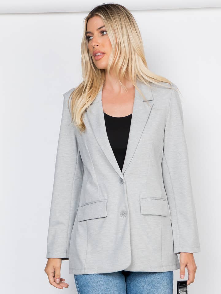 Refined Classic Double Button Blazer for wholesale by 26 International