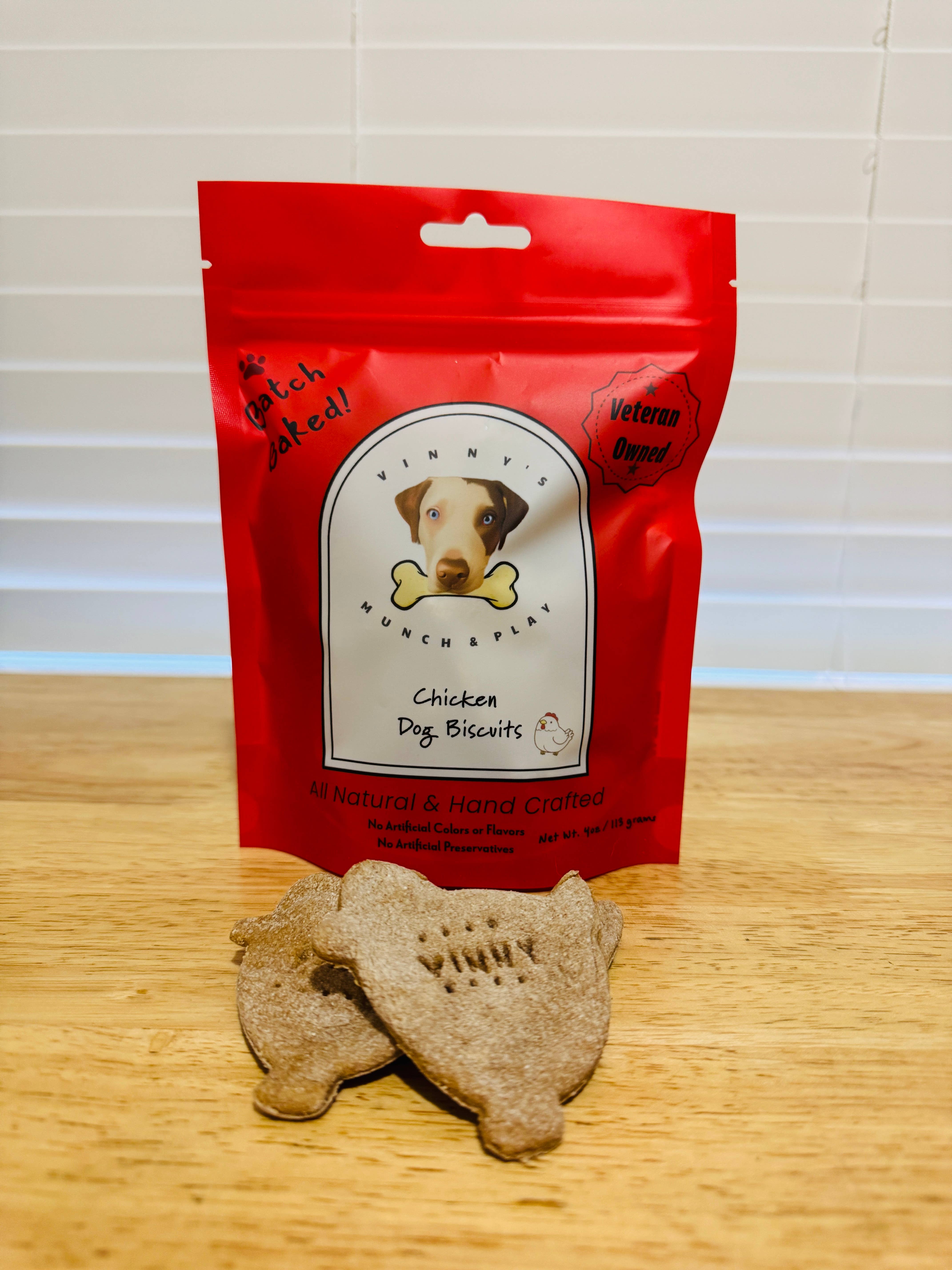 Vinny's Munch & Play - Wholesale Hondenkoekje - Hond - Kip Hond Koekje