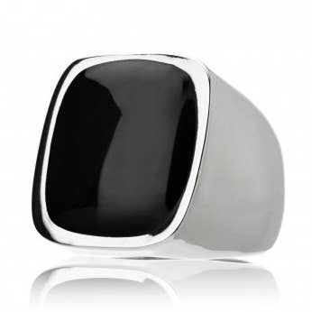 Bague en émail Freedom Square pour la vente par Noveottouno Jewels