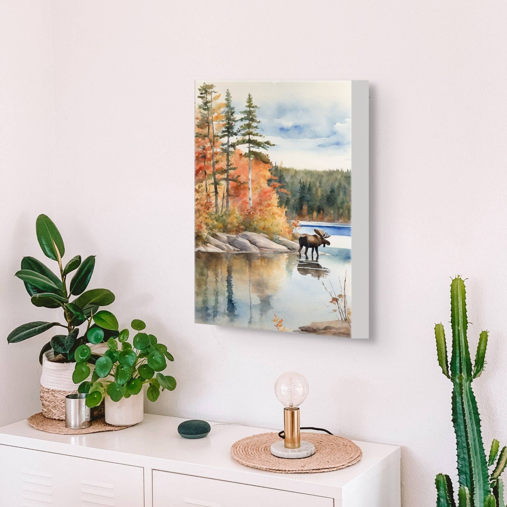 August Print Shop - Wholesale Art Print - Moose In Algonquin1