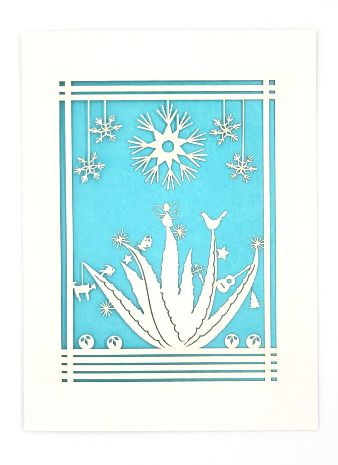 two hermanas - Wholesale Christmas Card - Agave Holiday Card - a fun twist on the Holidays - laser cut6