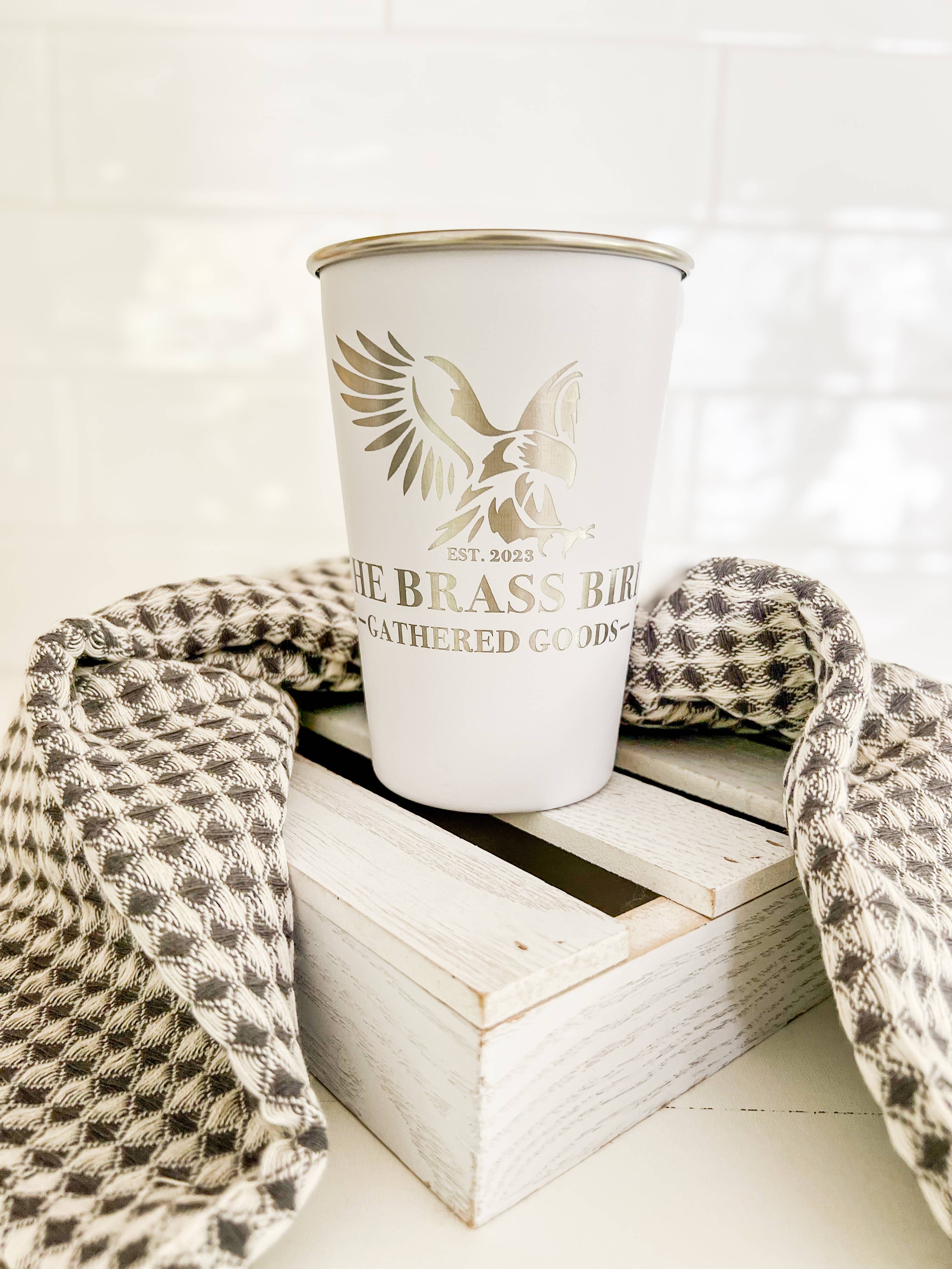 Mae Designs LLC - Wholesale Insulated Mug/Tumbler - Custom Engraved Pint Cup14