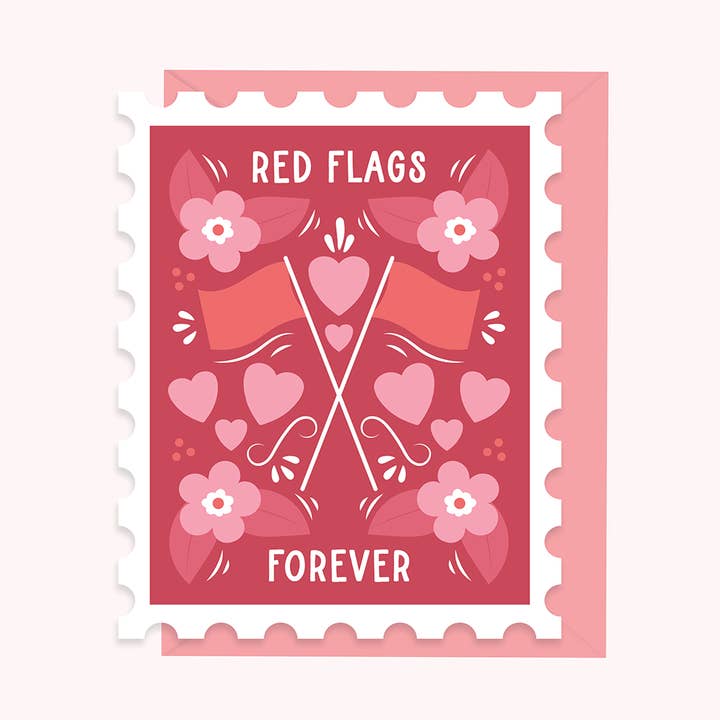 (Nieuw) Red Flags Forever | Wenskaart voor wholesale door Paper Hearts™
