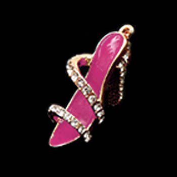 Sensibling Corp. - Wholesale Pendant/Charm Necklace - Rhinestone Embellished Enamel Stiletto Heel Pendant Toggle Necklace1