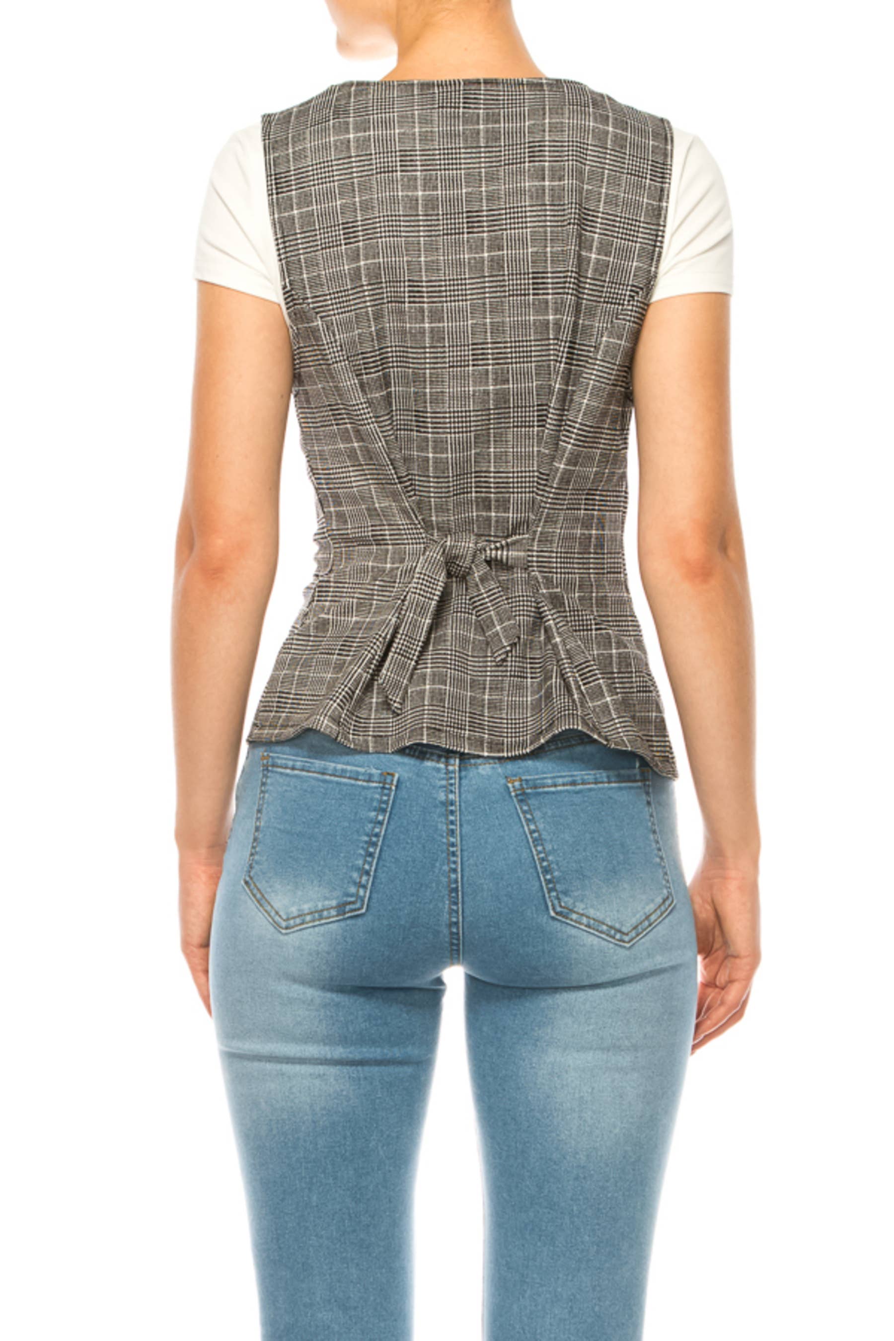 MOA COLLECTION - Wholesale Suit Vest - Women's - Women's Dressy Casual Racerback Vest Tuxedo Suit Waistcoat9