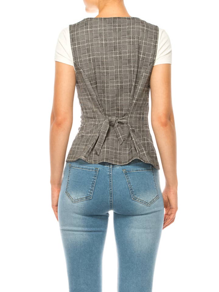 MOA COLLECTION – wholesale Suit vest – Women′s – Women's Dressy Casual Racerback Vest Tuxedo Suit Waistcoat9