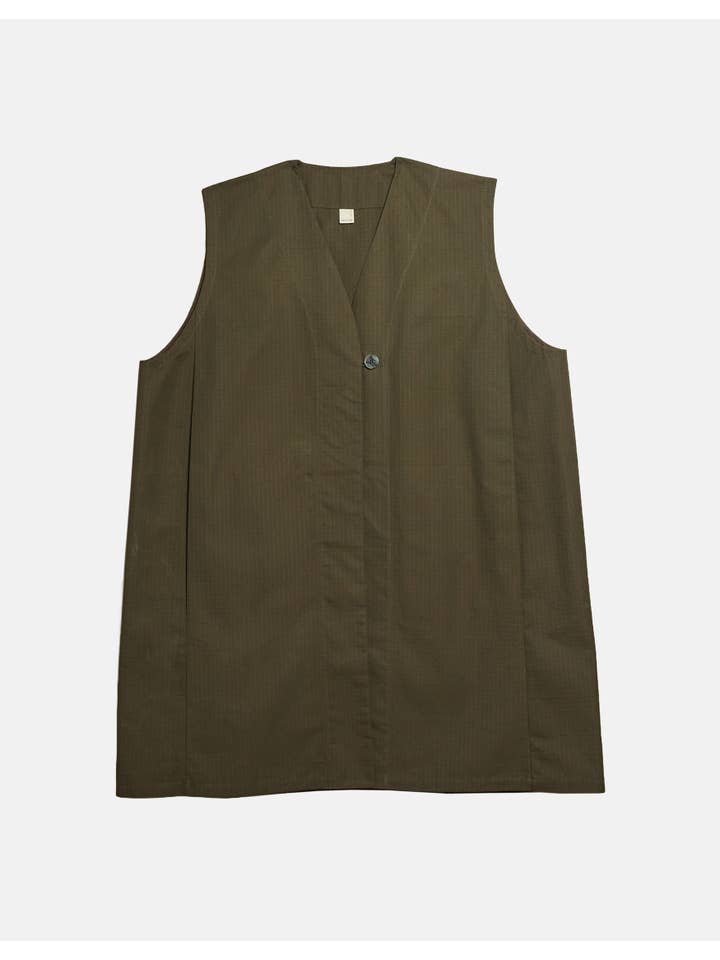 Cèucle - Wholesale Outerwear Vest - Women's - LONG VEST CHAPTER 1 _ OLIVE2