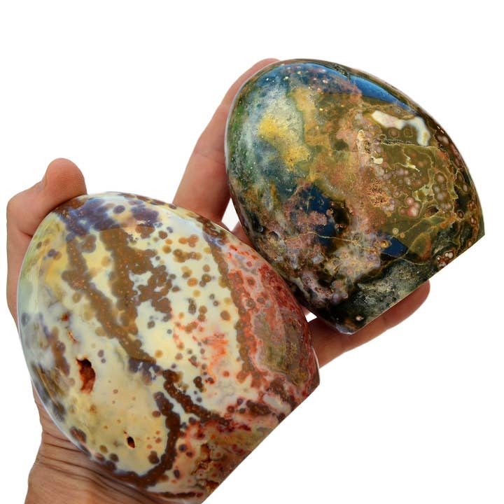 Ocean Jasper Free Form (100 g - 650 g) voor wholesale door Kaia & Crystals