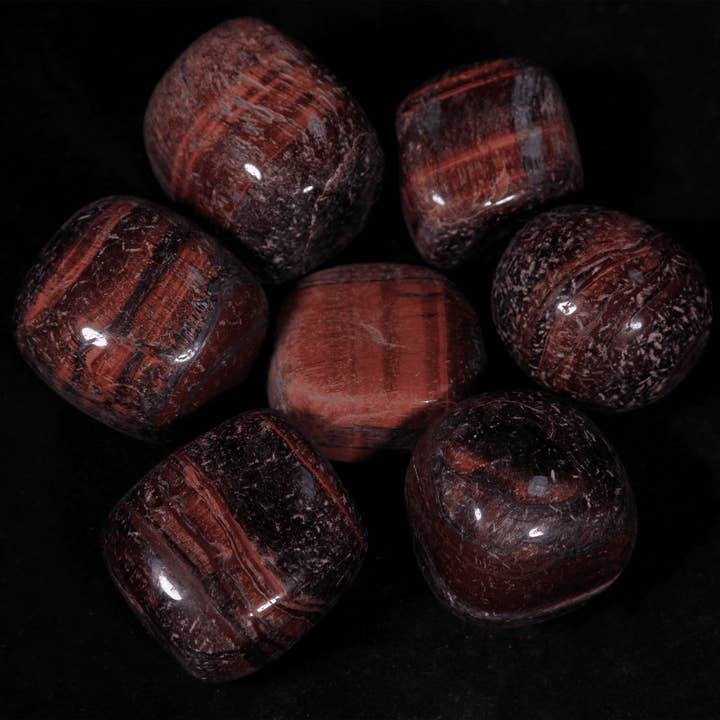 1lb of Tumbled Large Red Tiger Eye (33mm-50mm)
for wholesale by Cold River Mining