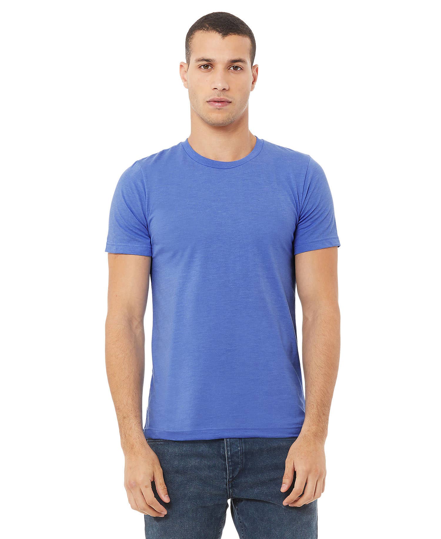 Print The Dream - Wholesale T-Shirt - Unisex - Bella Canvas 3001 Heather CVC T-shirt, Unisex Soft Shirts25