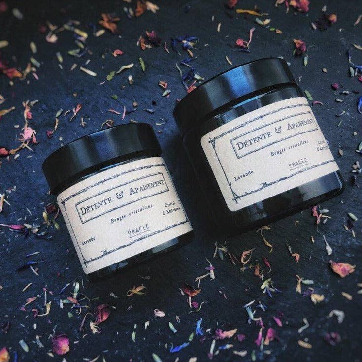 Atelier Oracle - Venta al por mayor Velas en tarros - Vela «Relajación y Calma» con Lavanda y Cristal de Amatista4
