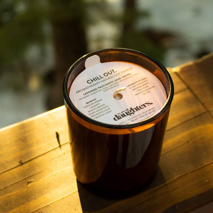 Chill Out Soy Candle for wholesale by Daughters.