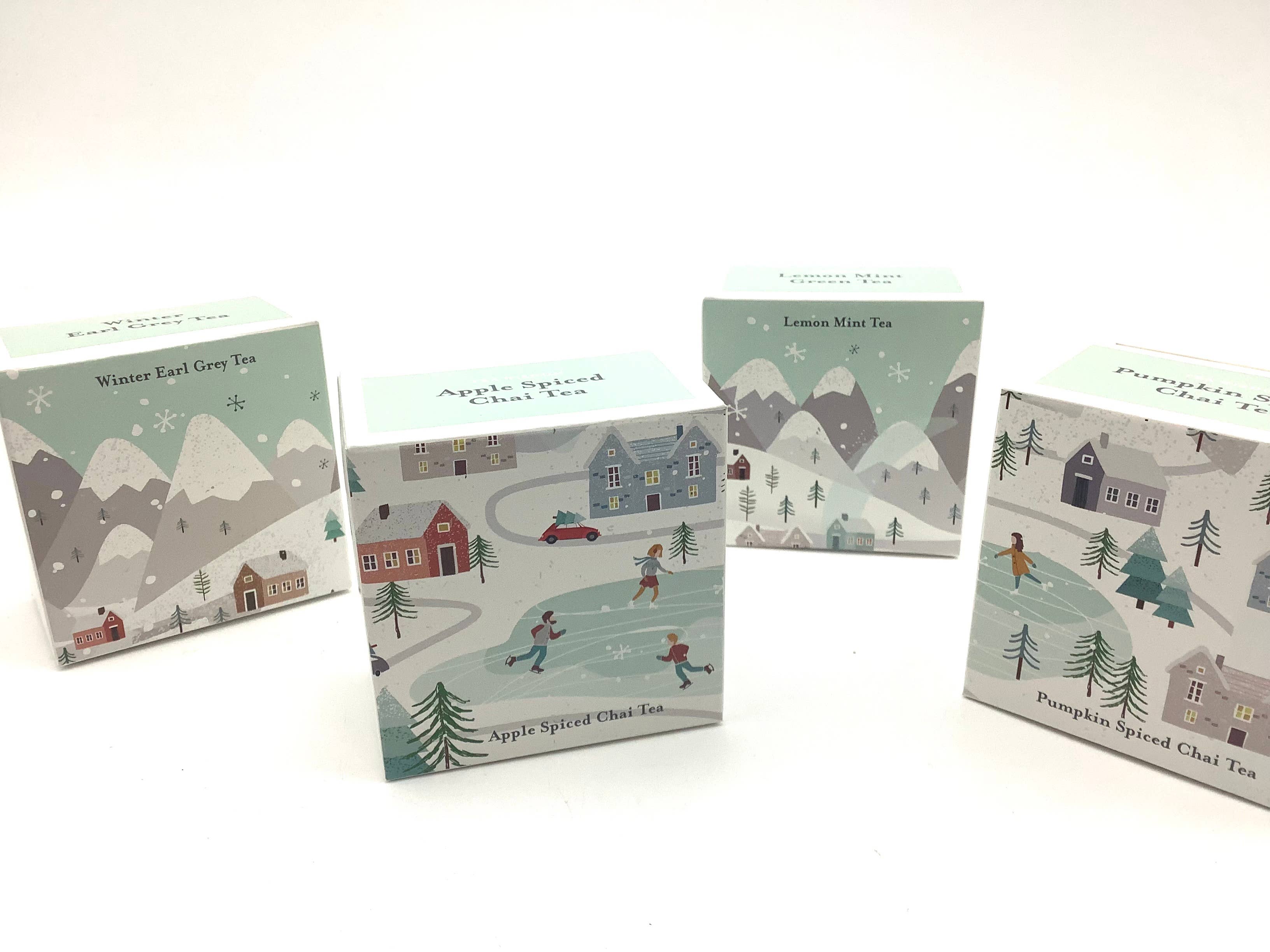 All Little Cute Things - Wholesale Tea Bags - Winter Wonderland Village Assorted Tea Boxes 0