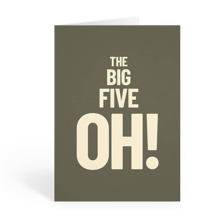 Cinquante ans, carte de vœux d'anniversaire pour la vente par Y Studio