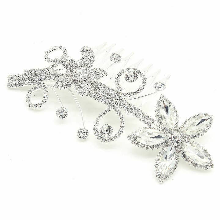 Diacly - Wholesale Hair pin - Flower Leaf Theme Bridal Series Hair Combs2
