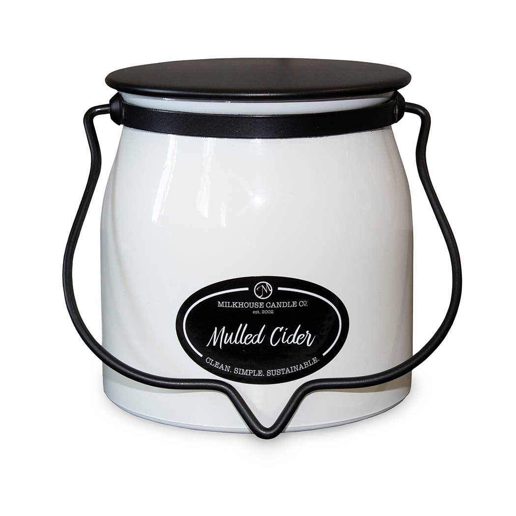 Milkhouse Candle Company - Wholesale Jar/Filled Candle - 16 oz Butter Jar Candle: Mulled Cider