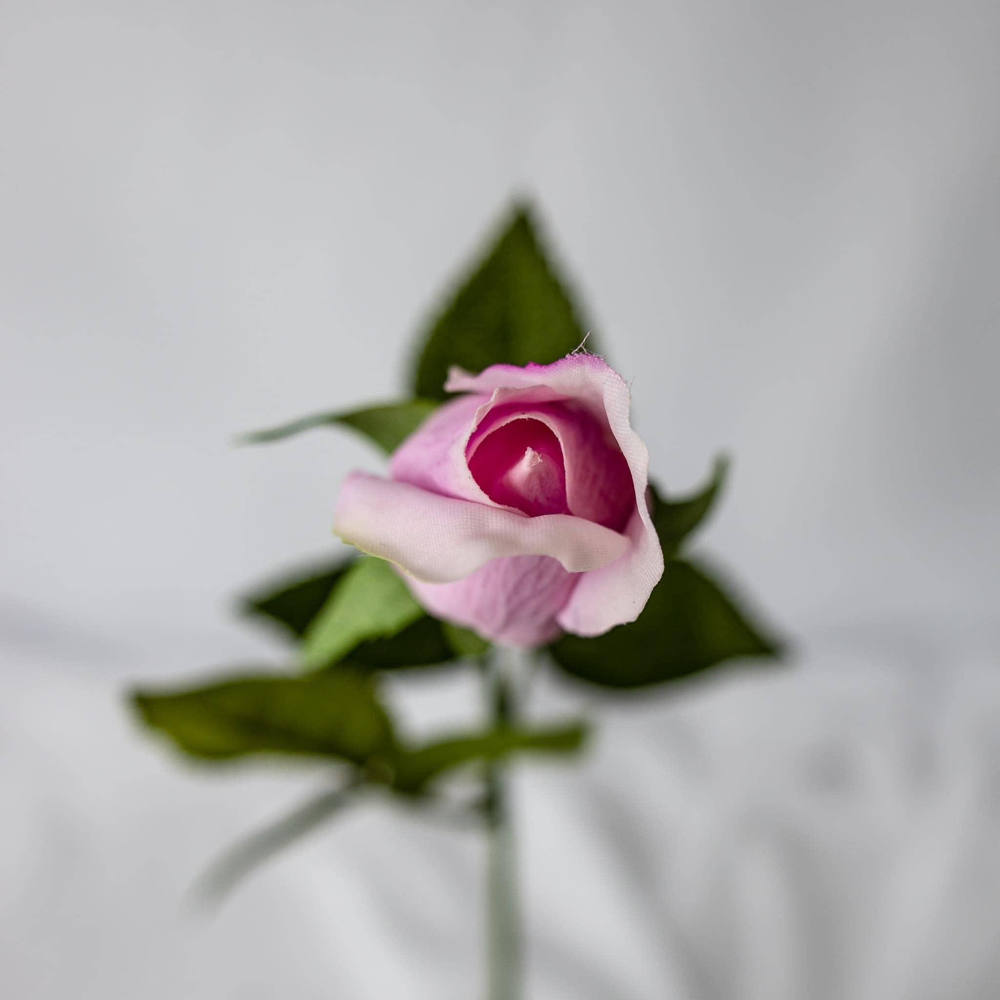 Realistic Artificial Flowers - Wholesale Artificial flowers - Dusky Pink Real Touch Rose Bud - Realistic Artificial Flowers0